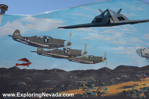 Beautiful Air Force Mural in Tonopah