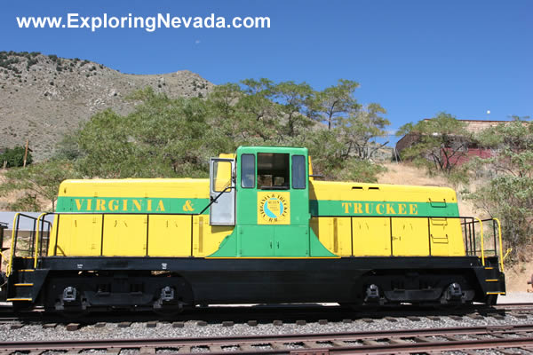 Engine of the Virginia & Truckee Railroad