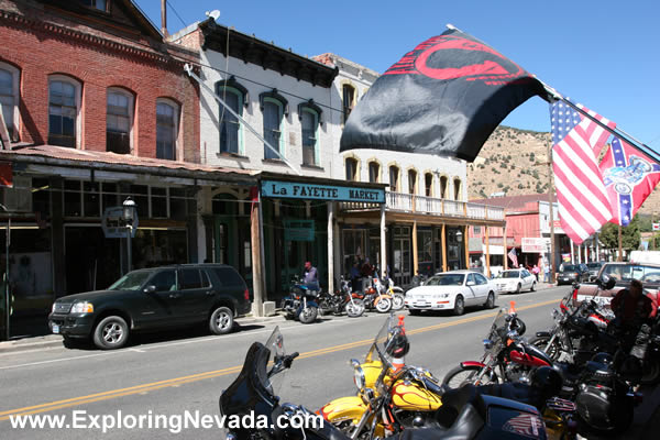 Motorcyclists in Virginia City